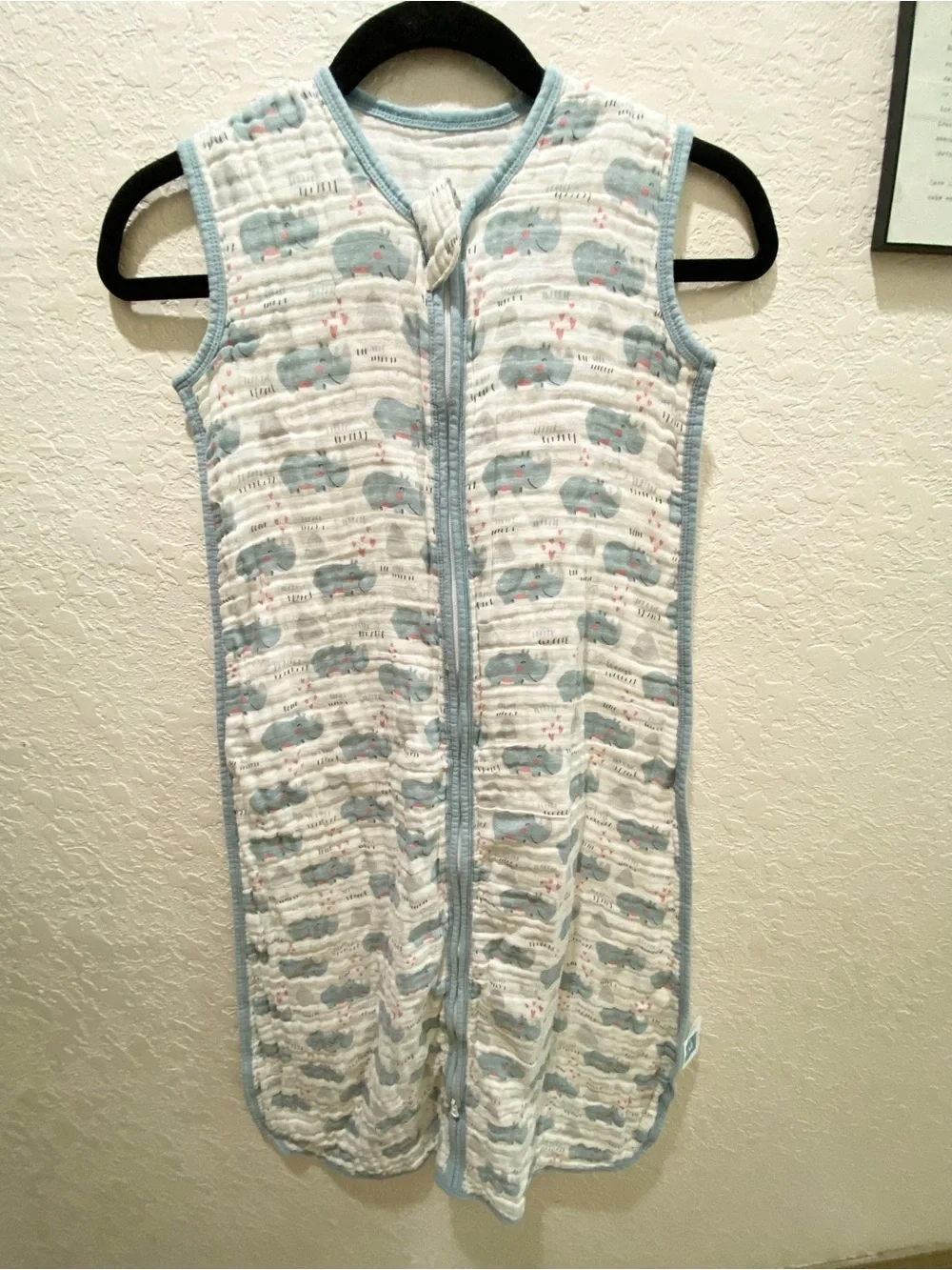 Tado Muslin Organic Cotton Rhino Baby Sleep Sack Wearable Blanket Organic Cotton